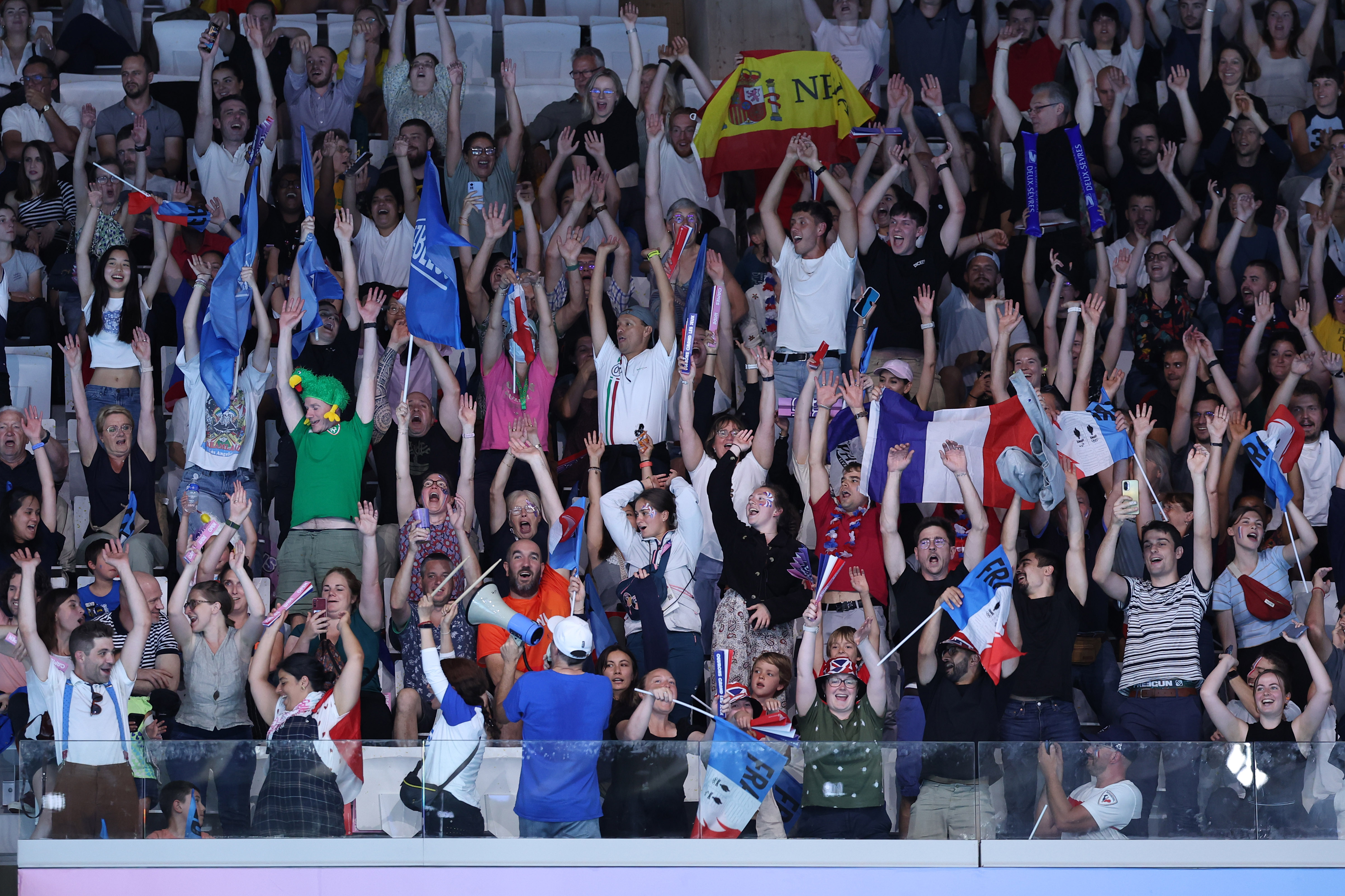 Le public du Centre aquatique olympique